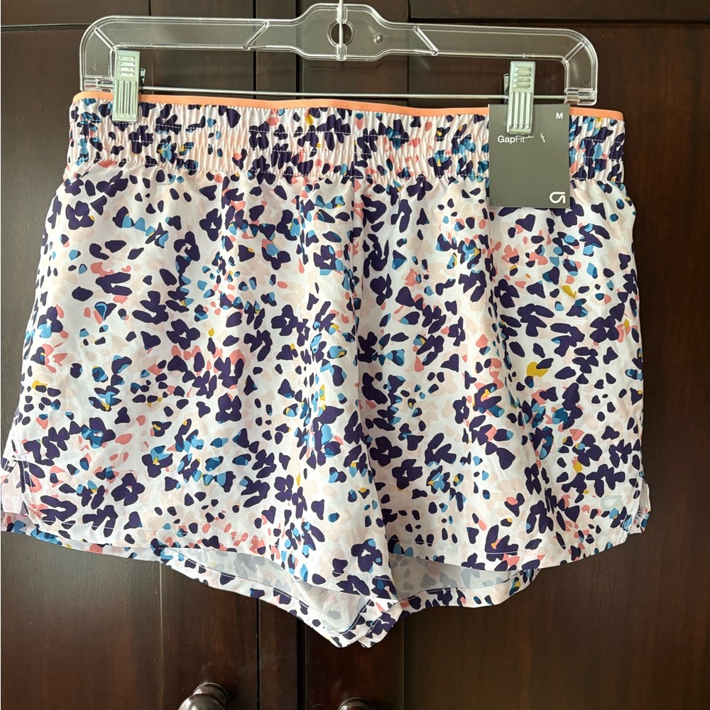 GAP Fit Multicolor Athletic Shorts with Playful Design